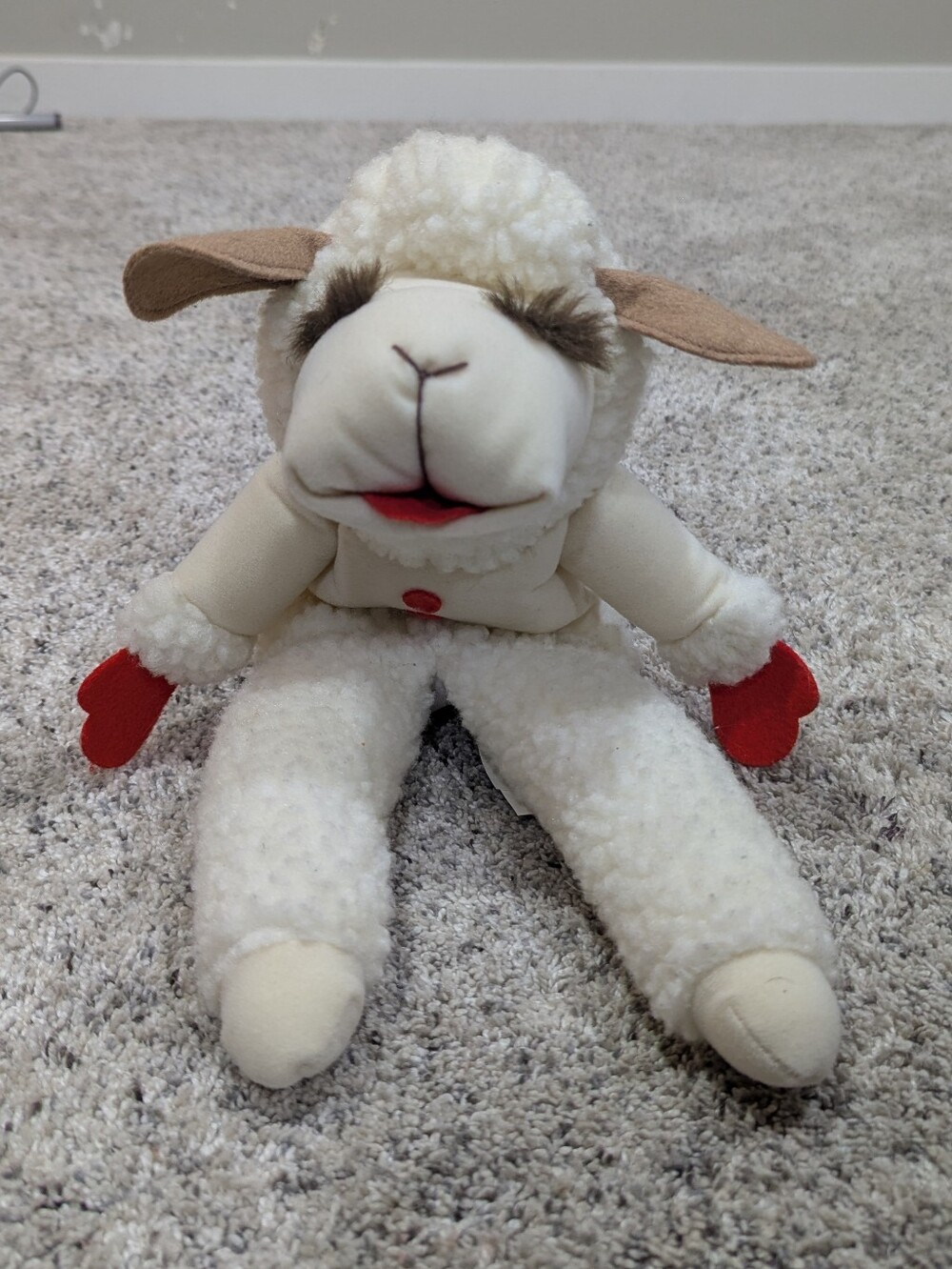 Vintage Plush Lamb Chop Puppet